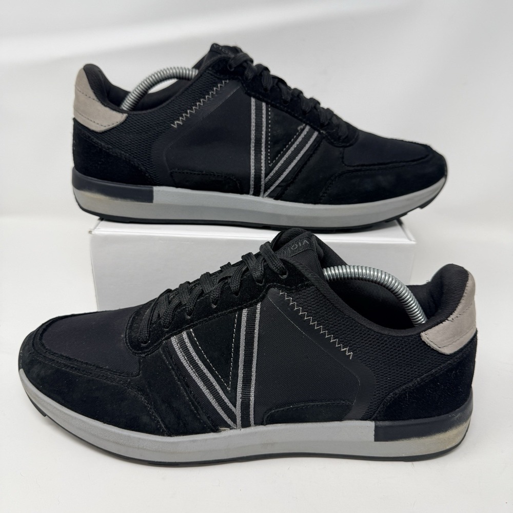 Vionic Bradey Shoes Mens Size 11 Black Charcoal Orthotic Support Casual Sneakers